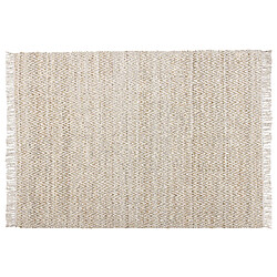 Beliani Tapis beige à motif zigzag 140 x 200 cm AFRIN