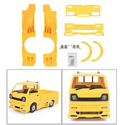 Encerclement En Plastique Large Mise à Niveau Du Corps Bricolage Pour 1/10 WPL D12 RC Voiture Camion Van Jaune pas cher