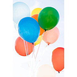 Folat- Ballons Clair 30cm-100 pièces, 08107, Bleu