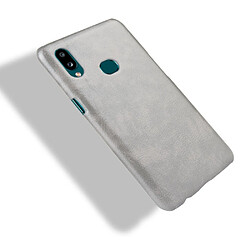 Acheter Wewoo Coque Rigide Pour Galaxy A10s antichoc Litchi PC + Etui PU Gris