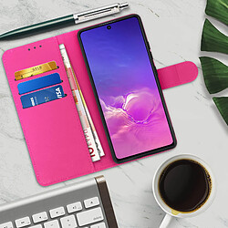 Avis Avizar Étui Samsung Galaxy S10 Lite Élégant Compartiment Carte Support Vidéo rose