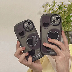 GUPBOO Étui pour iPhone11 Smudge English Love Coque en silicone pour téléphone japonais et coréen