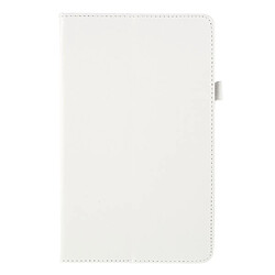 Etui en PU blanc avec support pour votre Samsung Galaxy Tab A 10.1 (2019) SM-T510/SM-T515