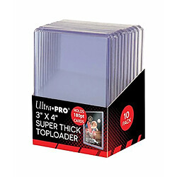 Ultra Pro 2 180pt Top Loader Packs - 10 Toploaders par paquet (20 au total) - cartes Apaisses de baseball, basket-ball, hockey, football (cest-A-dire souvenirs)