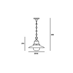 Leds C4 Applique de jardin AVENUE 1 Ampoule