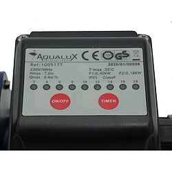 Acheter Pompe de filtration piscine avec timer intégré - 1/3cv - 100517t - AQUALUX