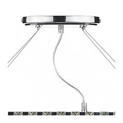 Avis Luminaire Center Suspension Cecilia cristal et chrome poli 3 ampoules