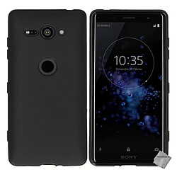 Htdmobiles Coque silicone gel fine pour Sony Xperia XZ2 Compact + verre trempe - NOIR