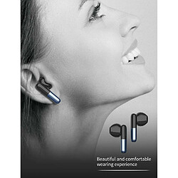 Avis YUANFU J28 5.2 Écouteurs intra-auriculaires sans fil Bluetooth (écouteurs compacts rechargeables USB C, étui LED intelligent avec microphone pour smartphones Android iOS, bleu)