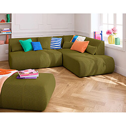 Lisa Design Onyx - pouf d'appoint - en tissu mailles 3D pas cher