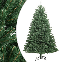 vidaXL Sapin de Noël artificiel à charnières avec support vert 150 cm