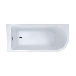 Vente-Unique Baignoire d'angle - 240L - 170 x 75 x 58 cm - Blanche - Angle gauche - ANIKA pas cher