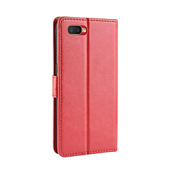 Avis Wewoo Housse Coque Pour Oppo Reno Une rétro en cuir avec texture un cheval fou et un porte-cartes et un cadre photo Rouge