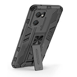 Coque en TPU anti-griffes, anti-choc avec béquille, noir pour votre Oppo Reno7 SE 5G