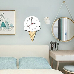 Acheter Wewoo Horloge murale décorative style crème glacée blanc