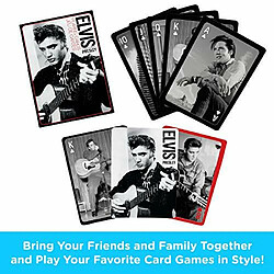 Aquarius Elvis Presley - Jeu de cartes à jouer Elvis Presley Black & White