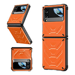 Coque en TPU anti-chocs pour votre Samsung Galaxy Z Flip4 5G SM-F721B - orange