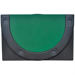 Avis vidaXL Dessus de table de poker pliable pour 10 joueurs Vert