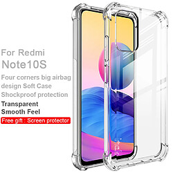 Imak Coque en TPU Antichoc Flexible avec une transparence élevée transparent pour votre Xiaomi Redmi Note 10 4G/Note 10S