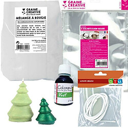 Graines Creatives Kit de fabrication Bougies Sapins