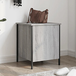 Maison Chic Banc de rangement | Meuble de rangement d'Entrée | Coffres d'Intérieur sonoma gris 40x42,5x50 cm bois d'ingénierie -MN30486