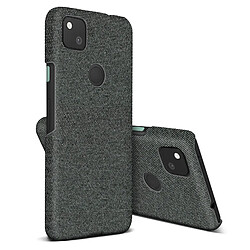 Avizar Coque Google Pixel 4A Rigide Finition Tissu Anti-traces Lavable gris