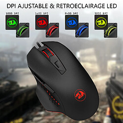 Avis Souris Gamer Redragon GAINER (M610) 6 boutons, 3200 DPI, optique, filaire USB, rétroéclairage LED 4 couleurs suivant DPI