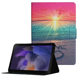 Etui en PU avec support et porte-cartes Lever du soleil pour votre Samsung Galaxy Tab A8 (2021) SM-X200/SM-X205