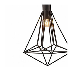 Luminaire Center Suspension Kristoff Noir 1 ampoule 45cm pas cher