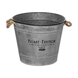 Atmosphera, Createur D'Interieur Pot Zinc D 37,5cm Gris - ATMOSPHERA