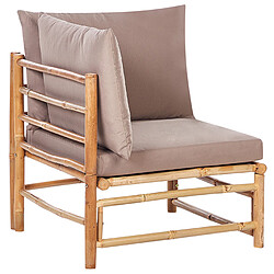 Acheter Beliani Chaise de jardin CERRETO Bois Taupe