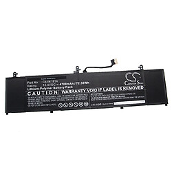 vhbw Batterie compatible avec Asus ZenBook 15 UX533FD-A8112T, UX533FD-A8136R, UX533FD-A9028T laptop (4700mAh, 15,4V, Li-polymère)