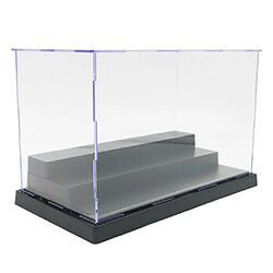 Vitrine Transparente Avec Base Noire Pour Les Figures