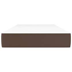 Avis Maison Chic Matelas de lit à ressorts ensachés, Matelas doux Marron 100x200x20 cm -GKD86434