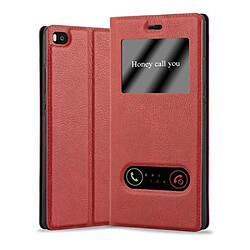 Cadorabo Coque Huawei P8 Etui en Rouge