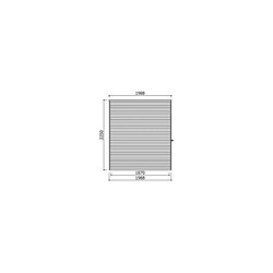 Avis Solid Abri de jardin en bois traité autoclave avec terrasse latérale Salerno 5,40 m²