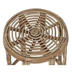 Avis Pegane Table d'appoint ronde en rotin coloris naturel - Diamètre 38 x Hauteur 38 cm