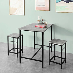 SoBuy OGT11-HG Set de 1 Table + 4 Tabourets Ensemble Table de Bar bistrot