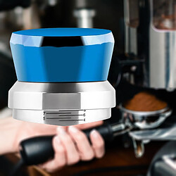 Acheter 58mm Distributeur De Café Niveleur Profondeur Réglable Espresso Main Tamper Bleu