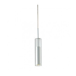 Fan Europe Suspension design Taboo 1 ampoule Verre,structure métallique blanc