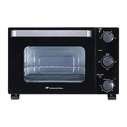 CONTINENTAL EDISON CEMF22B - Minifour electrique 22L noir - 1300W - Rotissoire, Convection naturelle