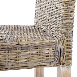 Decoshop26 Lot de 2 chaises de salle à manger coins et bords arrondis en kubu rotin 04_0007392 pas cher