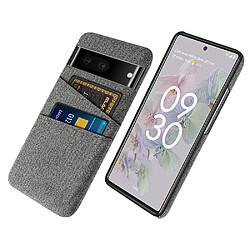 Coque en TPU anti-griffes avec porte-cartes, gris pour votre Google Pixel 7