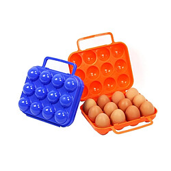 Wewoo Pour Pique-Nique Randonnée En Plein Air, Livraison Couleur Aléatoire En air Portable 12 Grille de Stockage des Oeufs Cas Porte-Bac Transporteur Crush-preuve Protection Antichoc