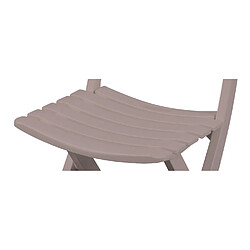 LOT DE 2 CHAISE PICNIC CHAISE PIQUE NIQUE CHAISE DE CAMPING CHAISE DE BALCON CHAISE DE BISTRO CHAISE PLIABLE CHAISE DE JARDIN PLIABLE BIRKI TAUPE 41,5X40XH79CM LE PLASTIK+Sunnydays pas cher