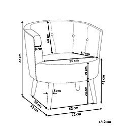 Avis Beliani Fauteuil ODENZEN Tissu Noir