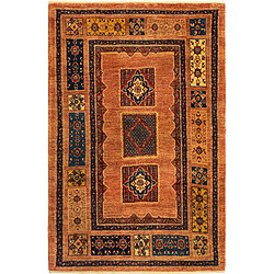 Vidal Tapis de laine 173x110 brun Kashkuli