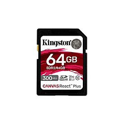 Avis Carte Mémoire Micro SD avec Adaptateur Kingston SDR2/64GB 64 GB 8K Ultra HD SDXC UHS-II