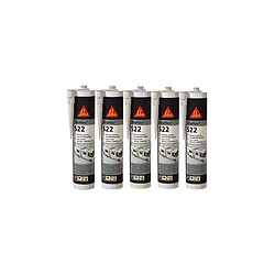 Lot de 5 Colles mastic SIKA Sikaflex 522 Caravan - Blanc - 300ml