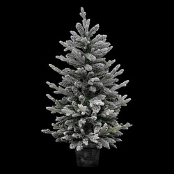 Atmosphera, Createur D'Interieur Sapin de Noël artificiel Frosty en pot - H. 100 cm - Blanc